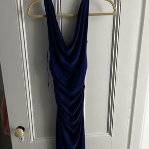 Zara navy blue dress